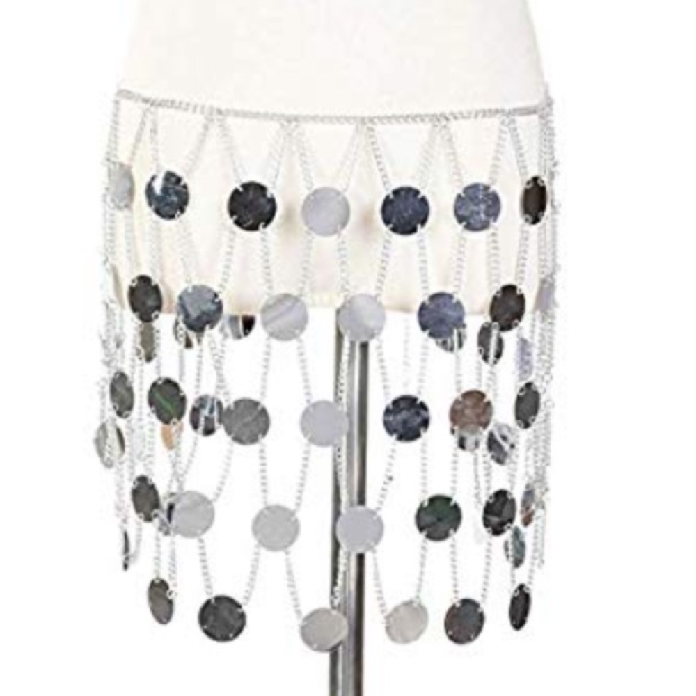 LUCINA Chainmail Sequin Skirt - Picture 3 of 6